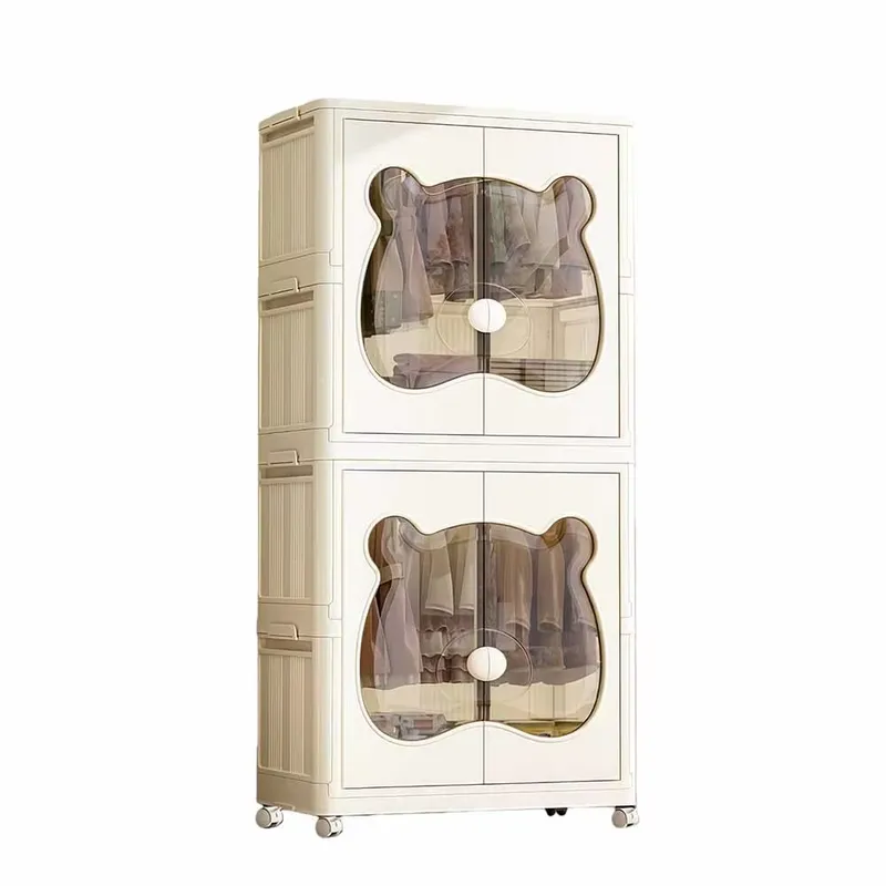 Baby Nursery Closet - Faltbarer Tragbarer Baby-Kleiderschrank mit Großer Kapazität,
