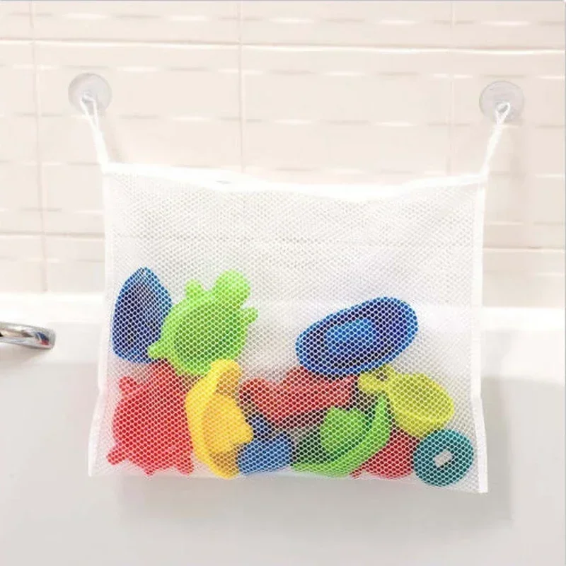 Baby Nursery Wardrobe - Praktischer Baby-Badespielzeug-Organizer mit starken Saugnäpfen, weißer
