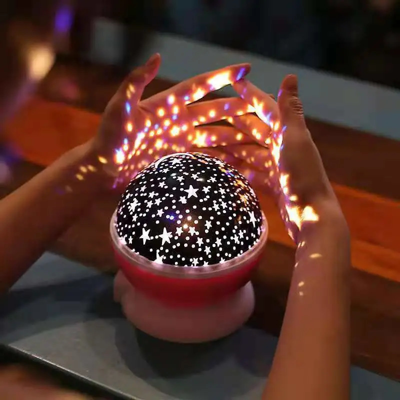 Baby Nursery Table Lamp - Nachtlampe Projektor Sternenhimmel Nachtlicht Projektor Babylampe