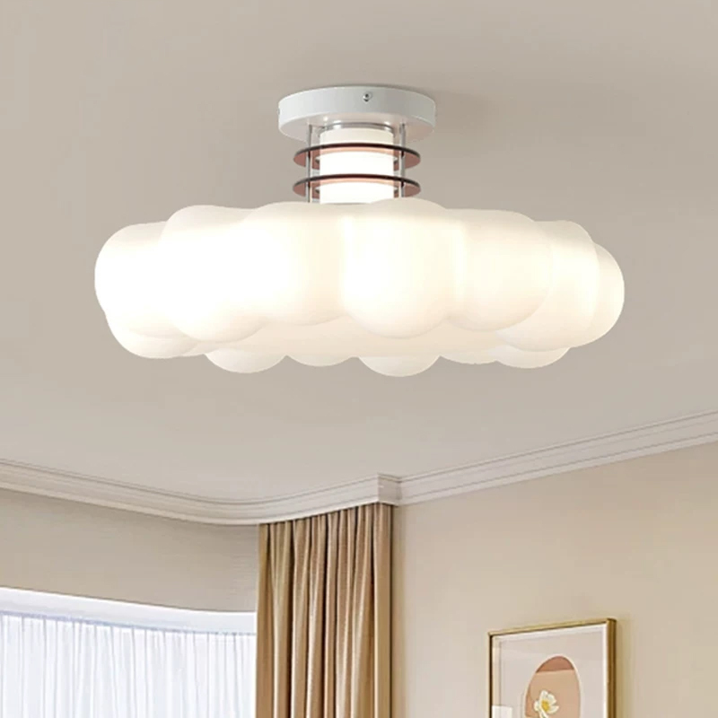 Baby Nursery Ceiling Light - Cremefarbene Wolken-Deckenleuchten LED Kinderzimmer-Dekorationsbeleuchtung Warme Babyzimmer-Kinderzimmer-Mädchen-Jungen-Schlafzimmer-Deckenlampen