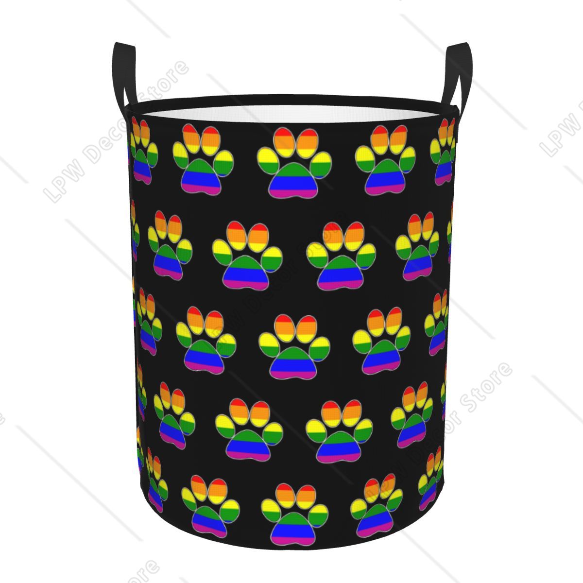 Baby Nursery Laundry Basket - Benutzerdefinierter LGBT Pride Gay Paw Wäschekorb,