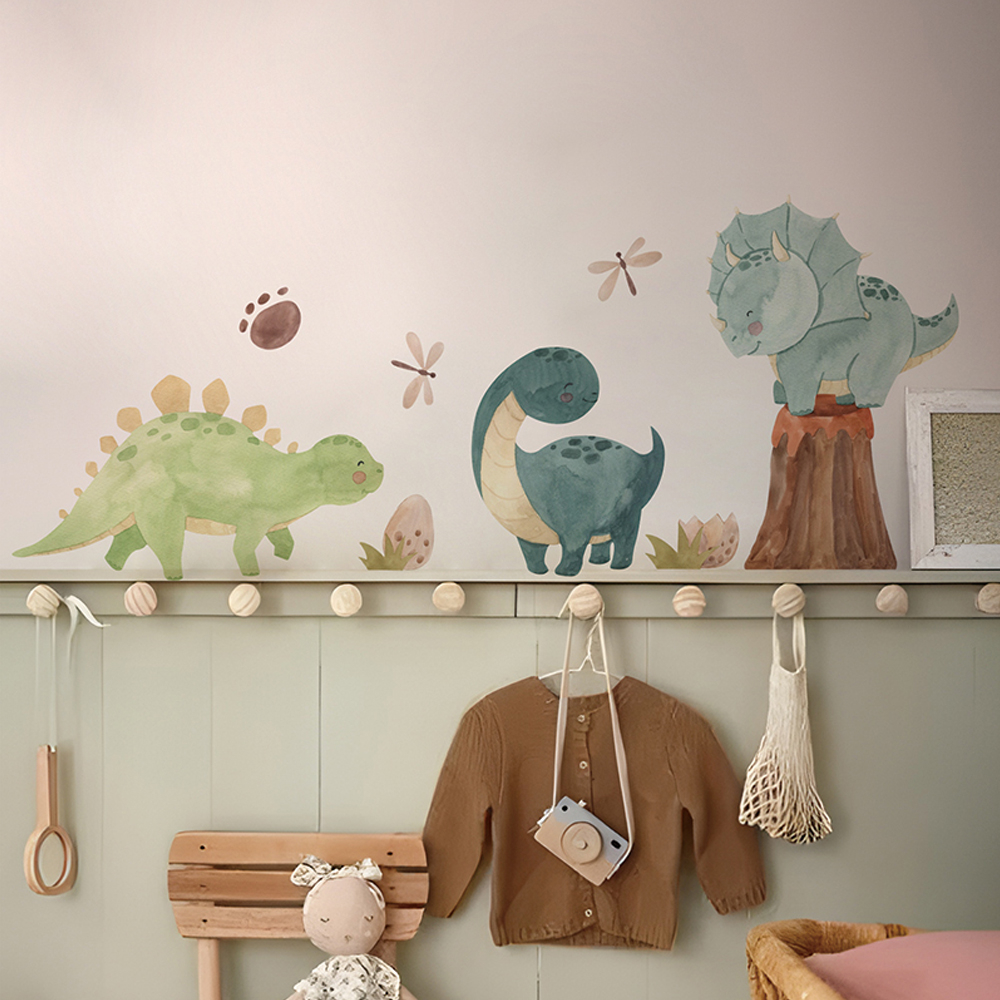 Baby Nursery Products - Dinosaurier Wandt attoos, Dino Alphabet Wanda
