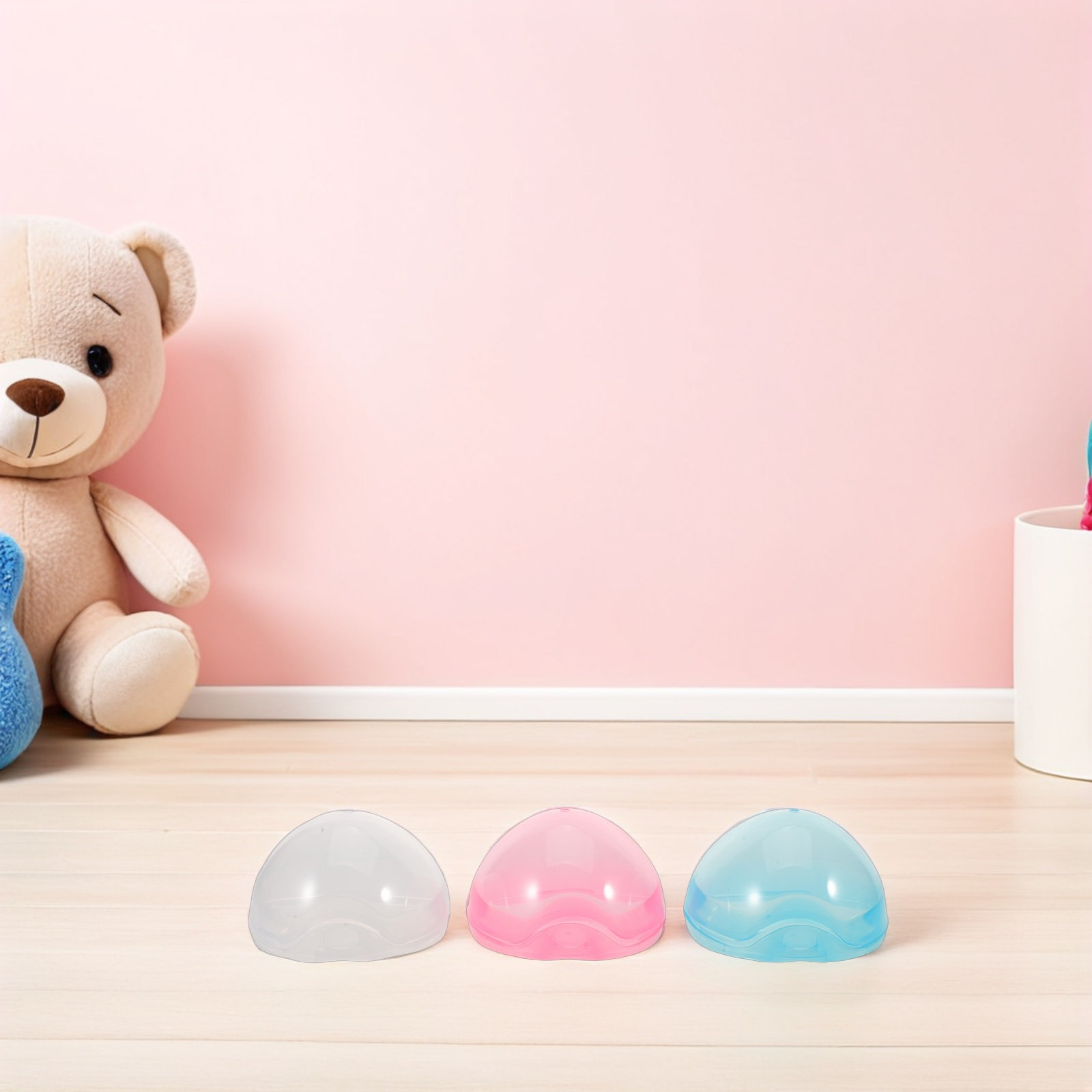 Baby Nursery Storage - 12 Stück Schnuller-Aufbewahrungsbox Tragbare Transparente Schutzhülle