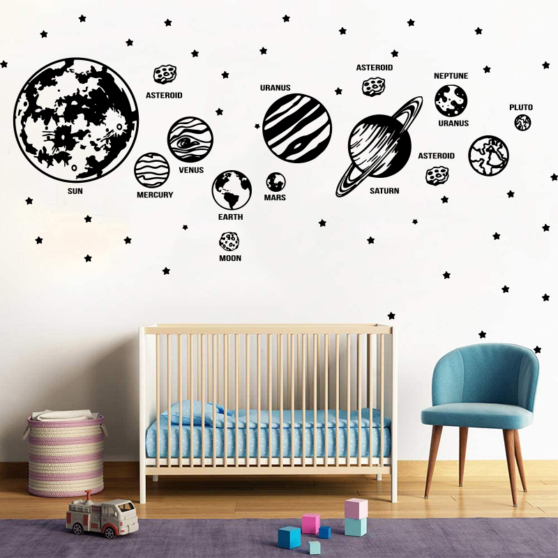 Baby Nursery Products - Große Planeten Sonnensystem Raum Stern Astronomie