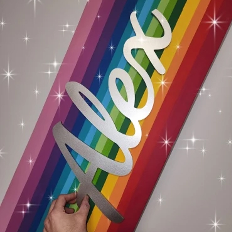 Baby Nursery Shelves - Benutzerdefiniertes Namensschild „Freistehendes Schild für Tisch“,