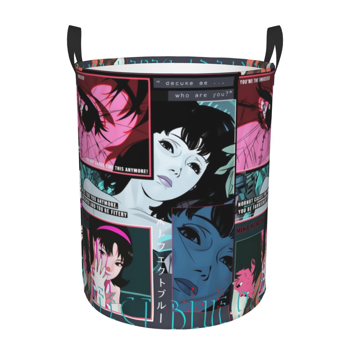 Baby Nursery Laundry Basket - Japanischer Anime-Thriller-Film P-Perfect Blue Wäschekorb, zusammenklappbarer