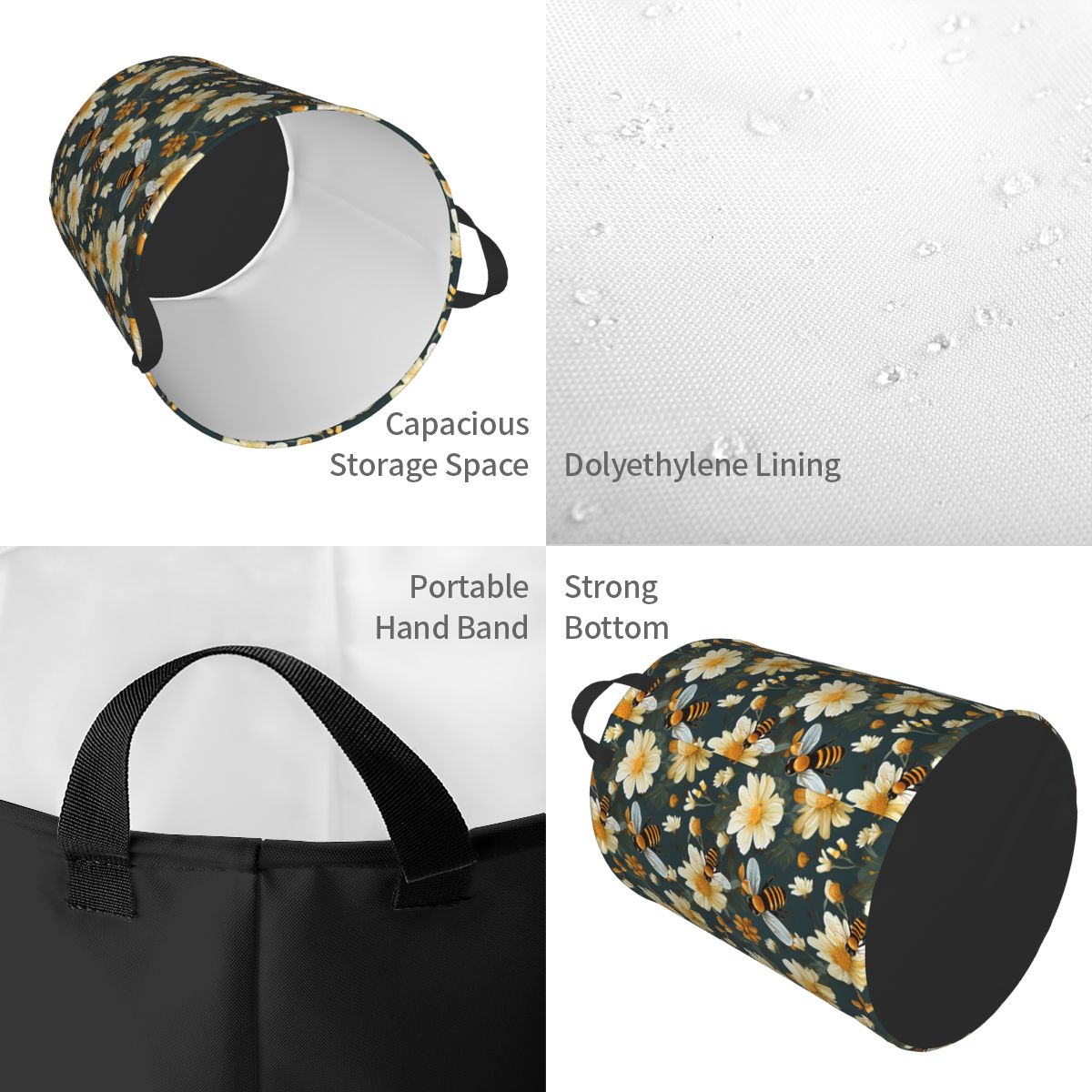 Wäschekorb mit Wabenmuster und – Baby Nursery Laundry Basket Bewertung und Preis