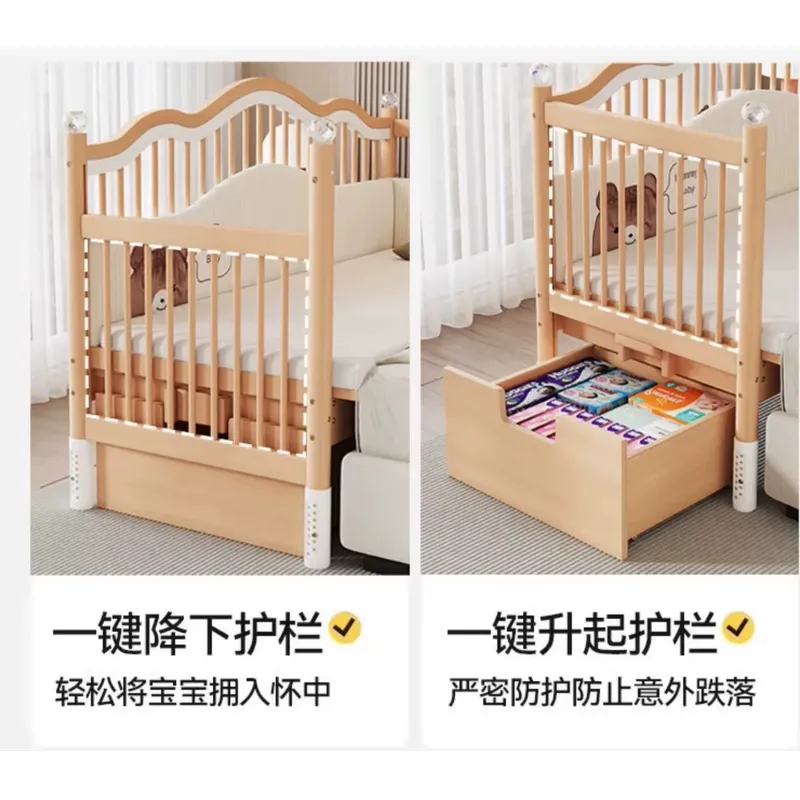 Massivholz-Babybett mit Mehrfu – Baby Nursery Co Bewertung und Preis