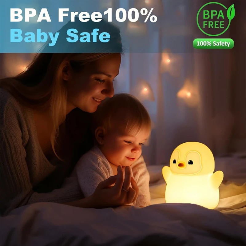 NEUE Pinguin-Nachtlampe aus Si – Baby Nursery Table Lamp Bewertung und Preis