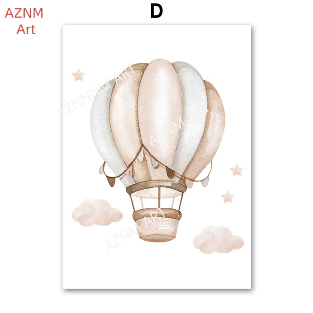 Elefanten-Ballon, Regenbogen,  – Baby Nursery Wall Art Bewertung und Preis