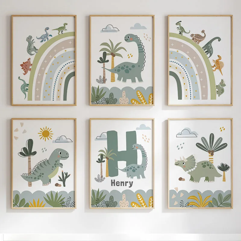 Niedlicher Dinosaurier T-Rex B – Baby Nursery Wall Art Bewertung und Preis