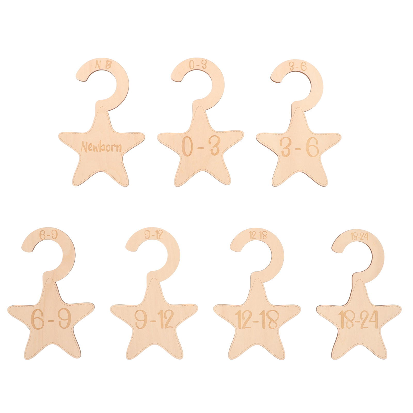 7-teiliges Set aus Holz-Schran – Baby Nursery Closet Bewertung und Preis