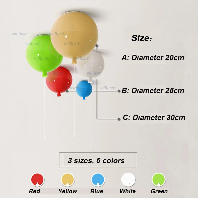 Bunte Glasballon-Deckenleuchte – Baby Nursery Ceiling Light Bewertung und Preis