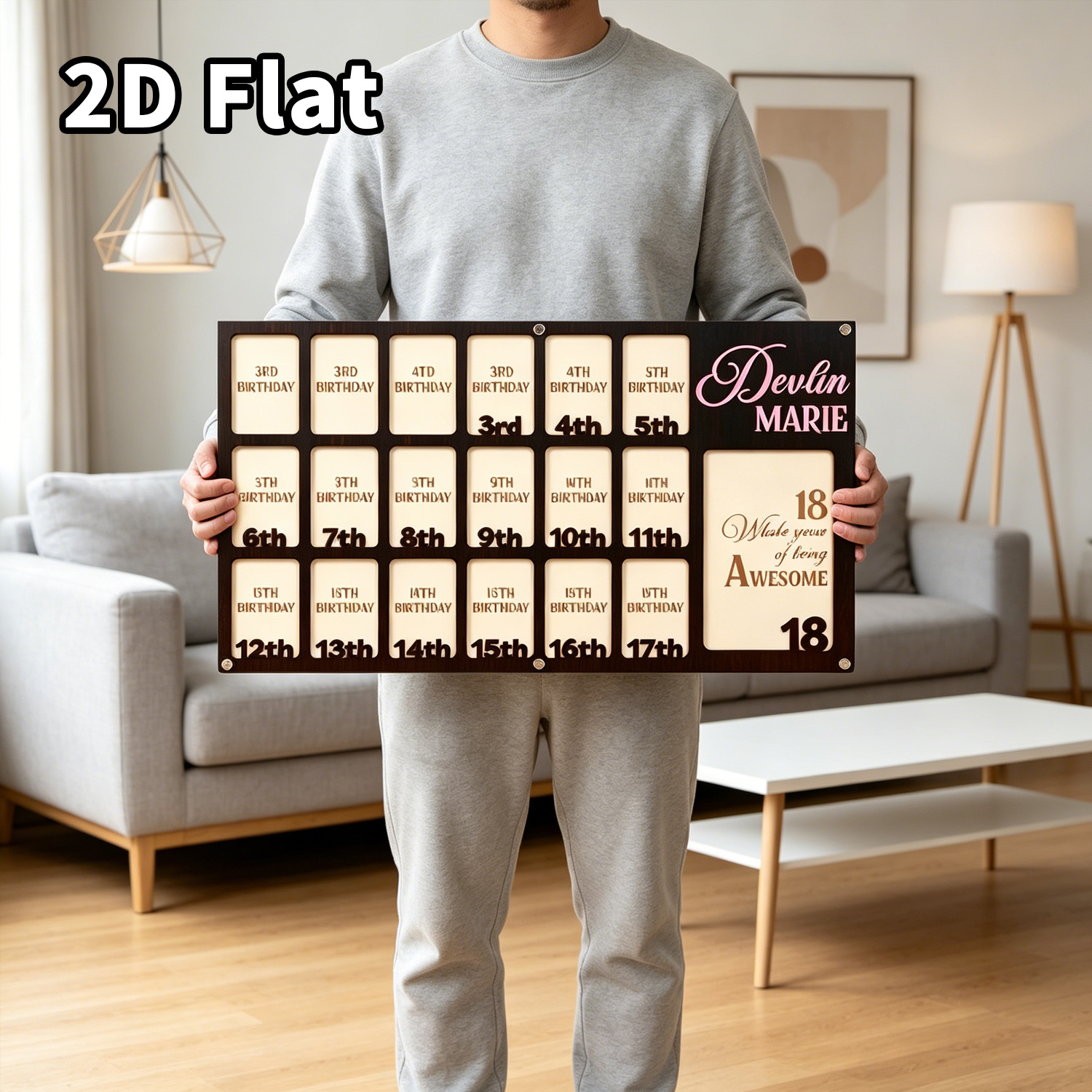 1 Stück Personalisierter Holz- – Photo Frame Baby Bewertung und Preis