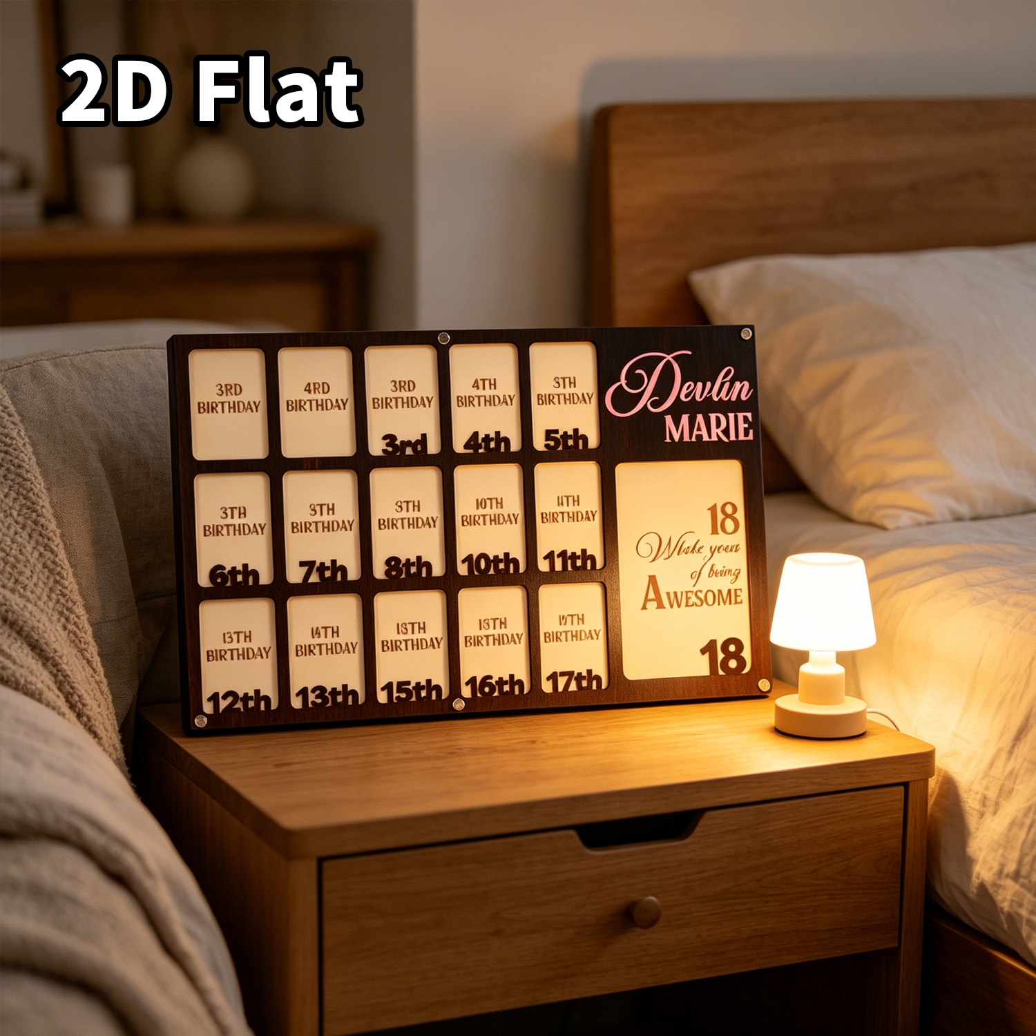 1 Stück Personalisierter Holz- – Photo Frame Baby Bewertung und Preis