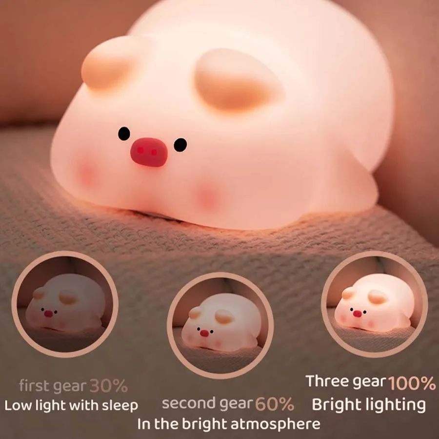 Piggy Bunny Nachtlicht LED Tis – Baby Nursery Table Lamp Bewertung und Preis