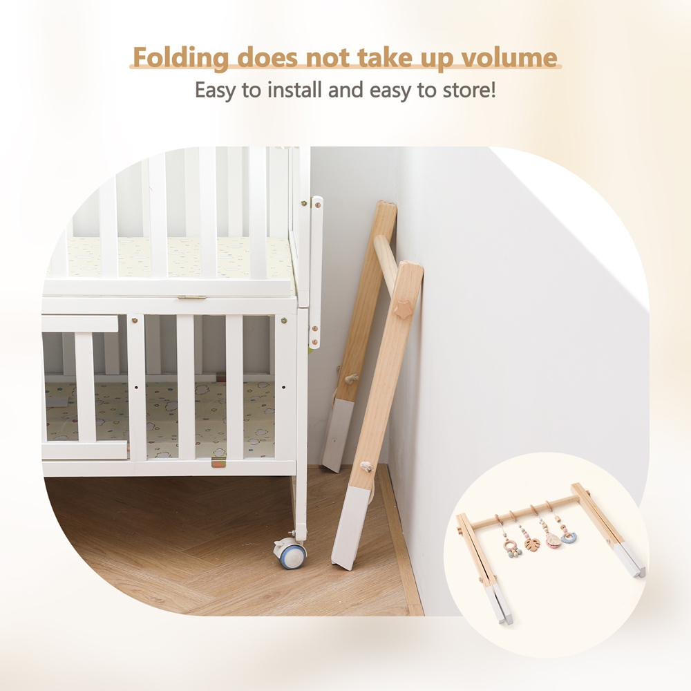 Holz-Spielgerüst, mobiles Häng – Baby Nursery Shelves Bewertung und Preis