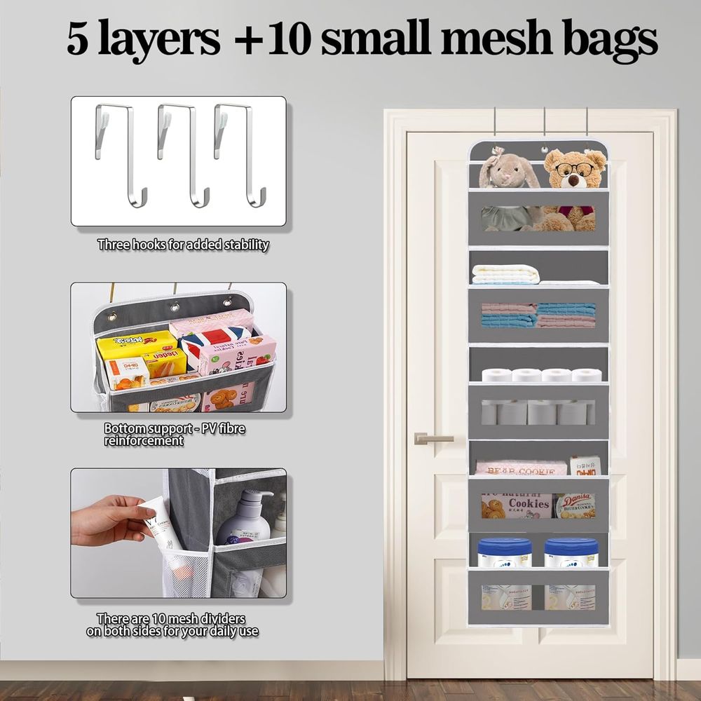5-stöckiger Schranktür-Hängeor – Baby Nursery Shelves Bewertung und Preis