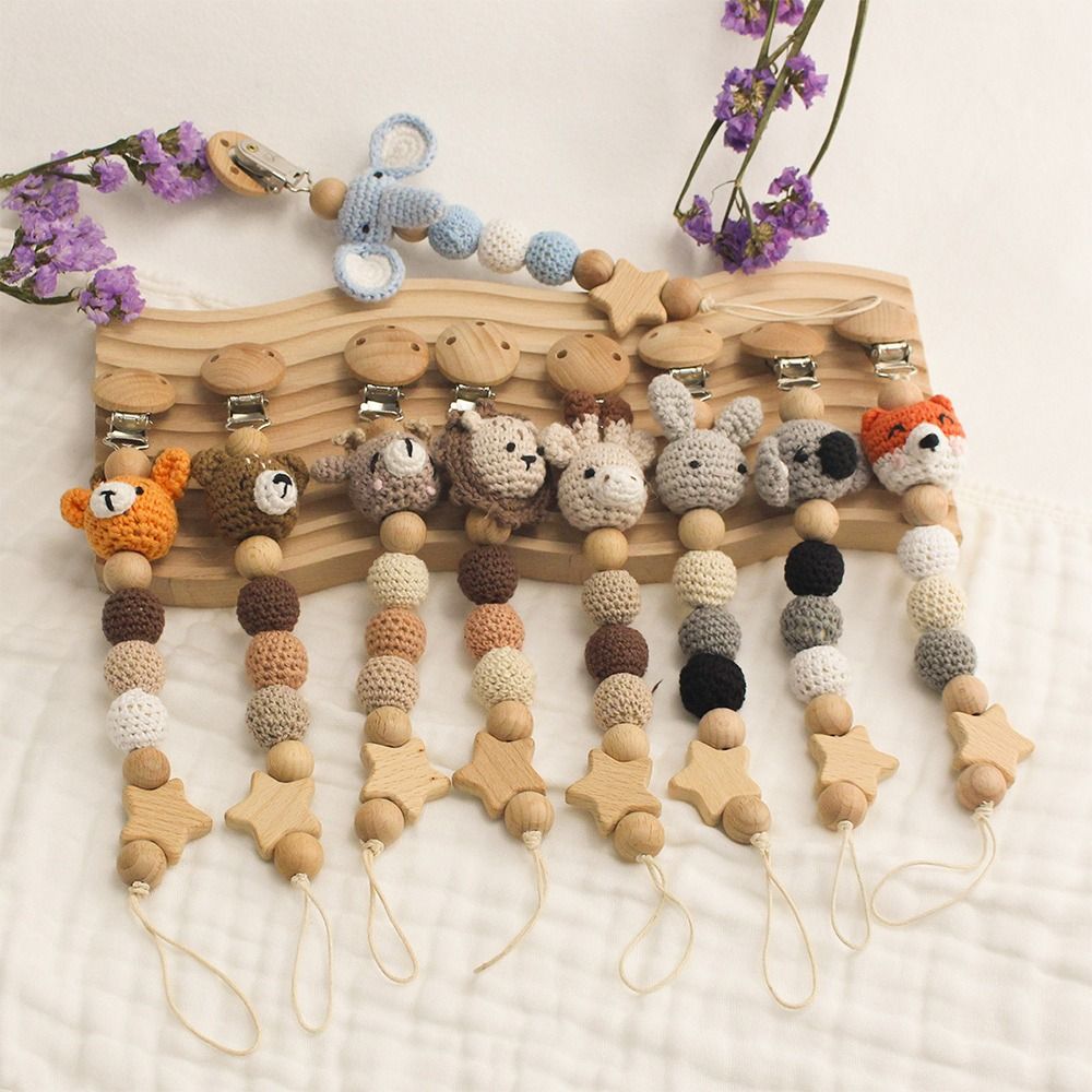 Baby Holz Schnuller Clip Holz  – Baby Nursery Hospital Bewertung und Preis