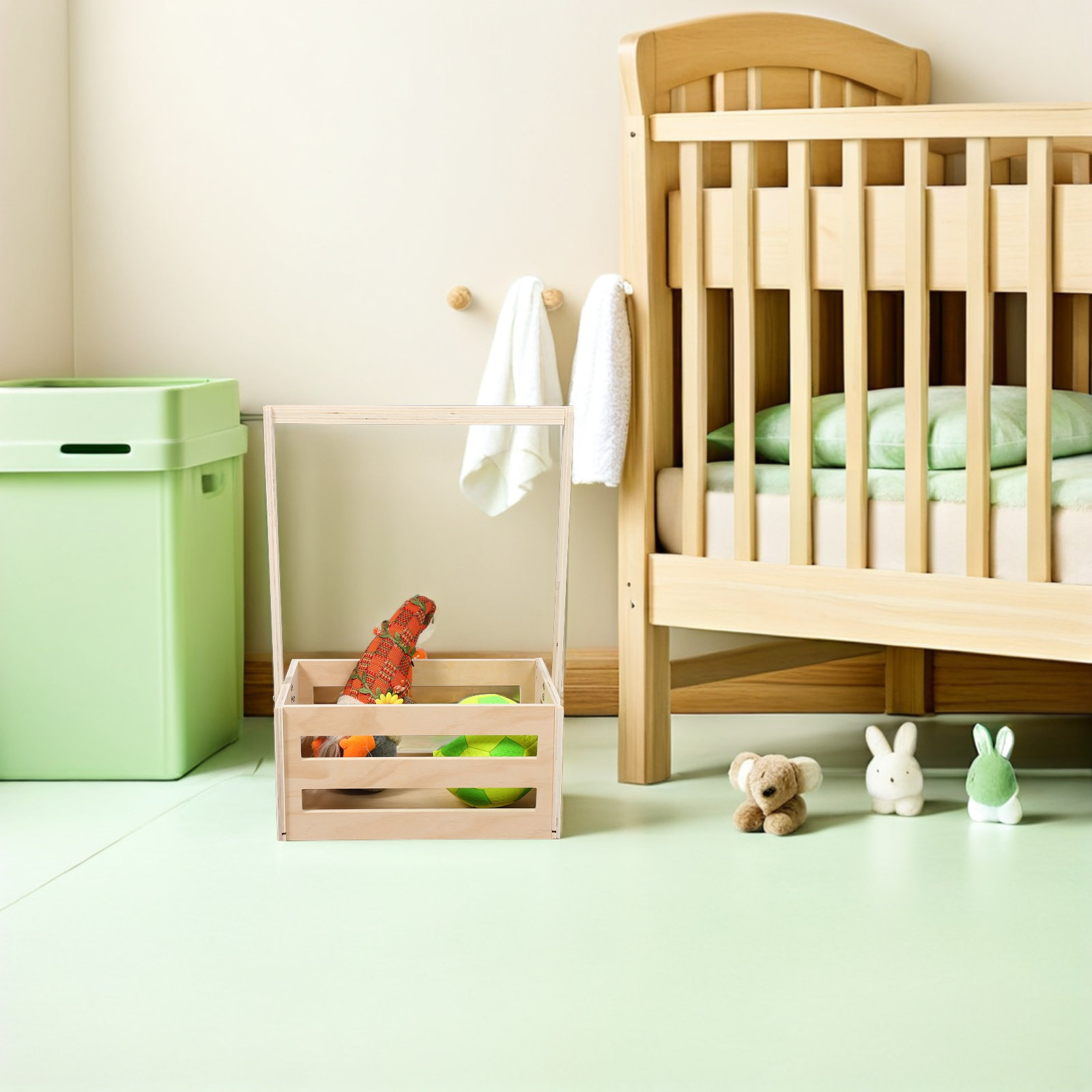 Vintage Holz-Aufbewahrungskist – Baby Nursery Storage Bewertung und Preis