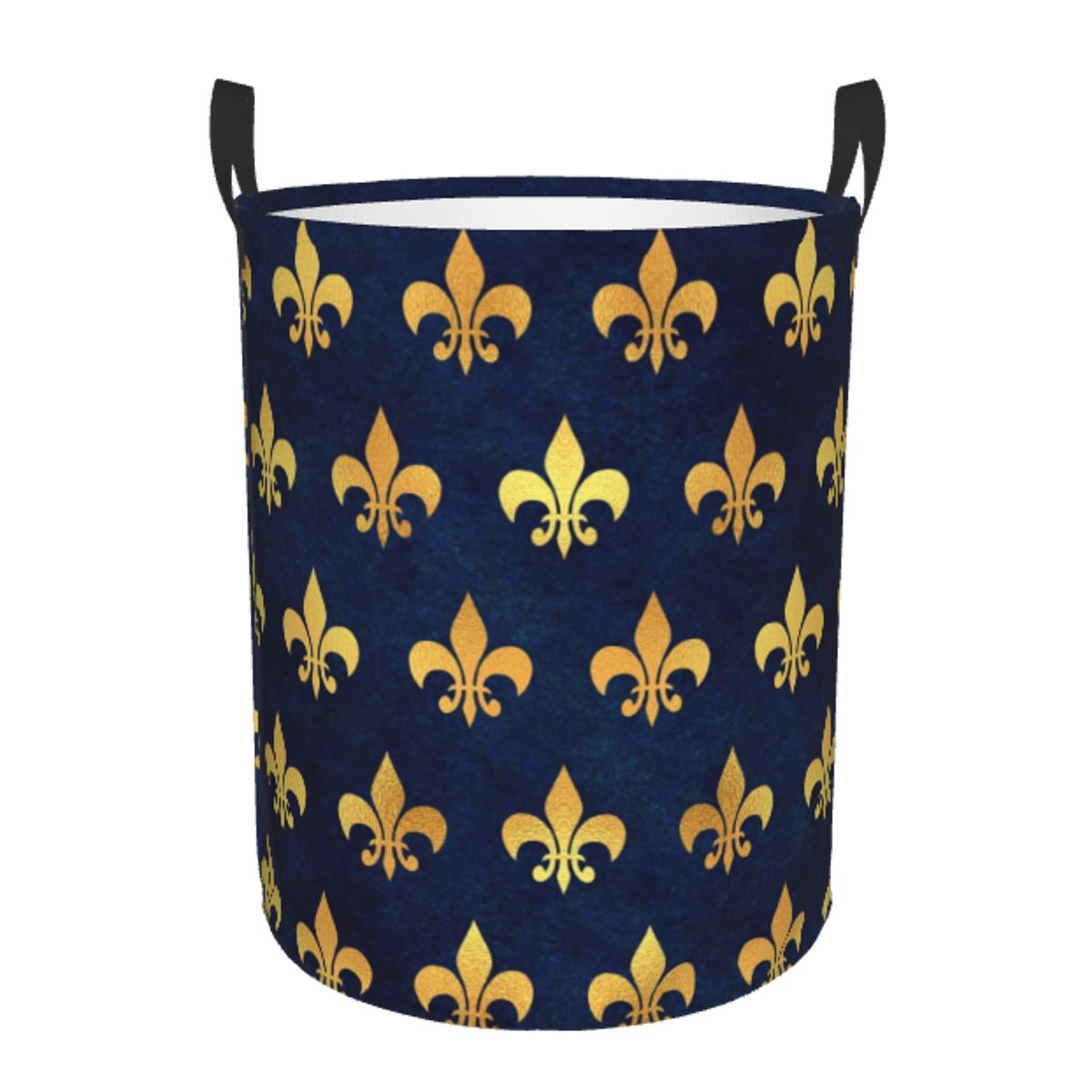 Royal Gold Blue Grunge Fleur D – Baby Nursery Laundry Basket Bewertung und Preis