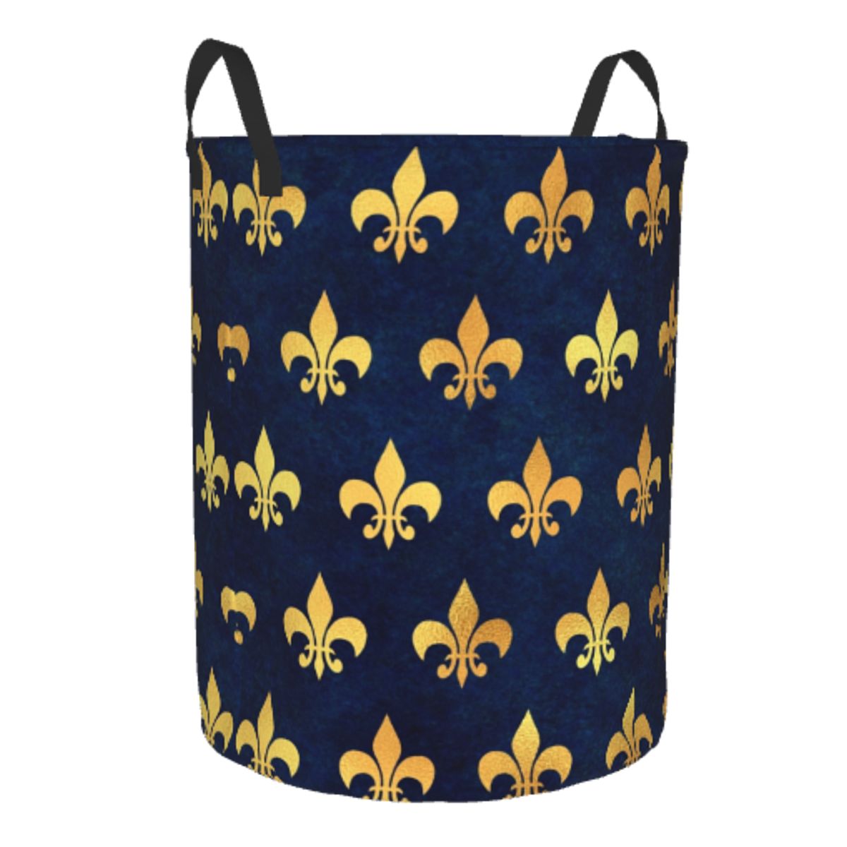 Royal Gold Blue Grunge Fleur D – Baby Nursery Laundry Basket Bewertung und Preis