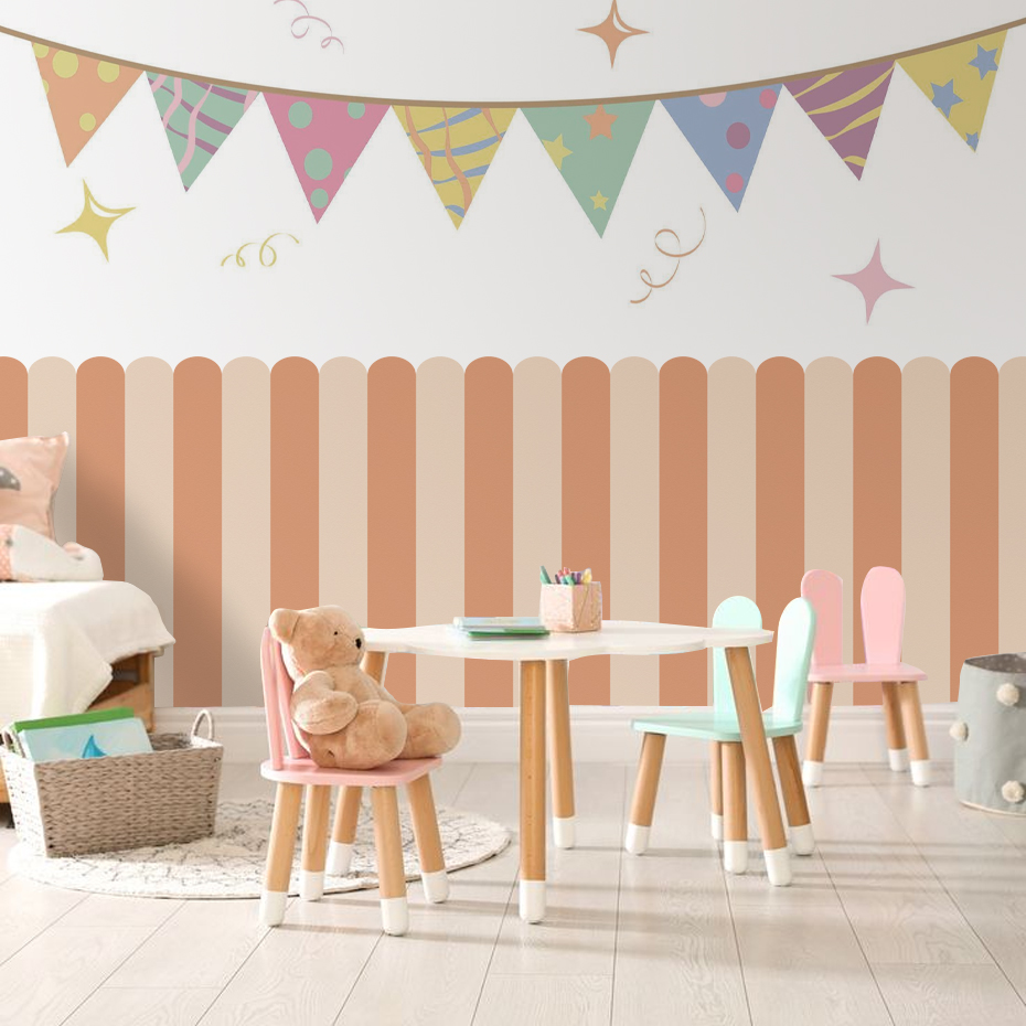 Mehrfarbige vertikal gestreift – Baby Nursery Wall Art Bewertung und Preis